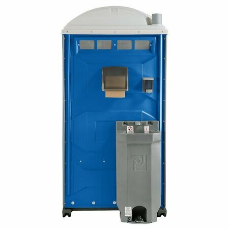 POLYJOHN PJG3-1001 GAP Compliant Blue Portable Restroom with Sink Soap and Towel Dispenser 621PJG31001
